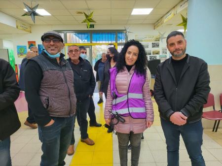 تمرين الجبهة الداخلية في مدرسة نين الابتدائية